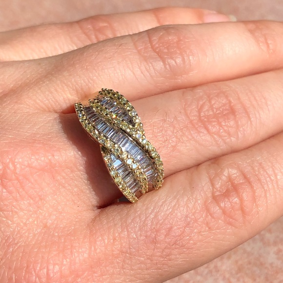 JWBR Diamond 💍 Ring Yellow Diamonds 14K